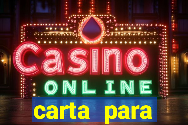 carta para encontrista homem